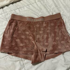Juicy Couture Velour Pajama Shorts NWOT